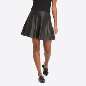Spanx Faux Leather Skater Skirt